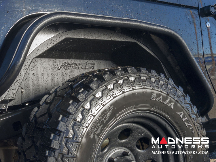 Jeep Wrangler JL Inner Fender Liners - Rear - Carbide Black Powdercoat